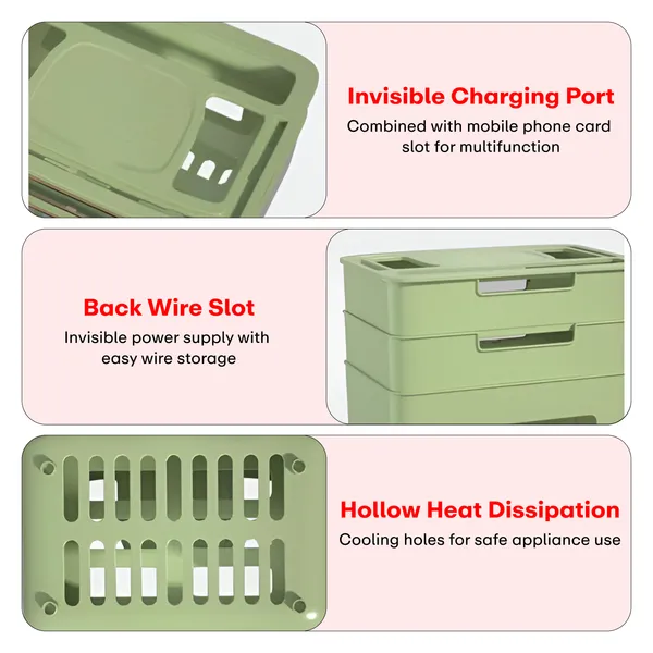 Green_Acrylonitrile_Butadiene_Styrene_Wifi_Router_Storage_Box