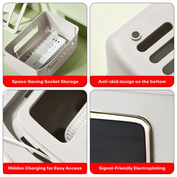 White_Acrylonitrile_Butadiene_Styrene_Wifi_Router_Storage_Box