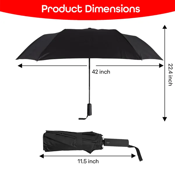 Black_Portable_Travel_Waterproof_Umbrella