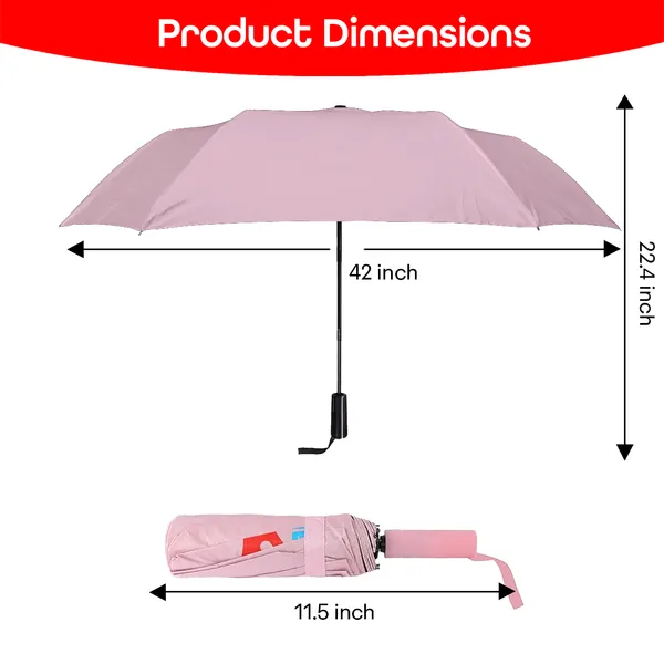 Pink_Portable_Travel_Waterproof_Umbrella