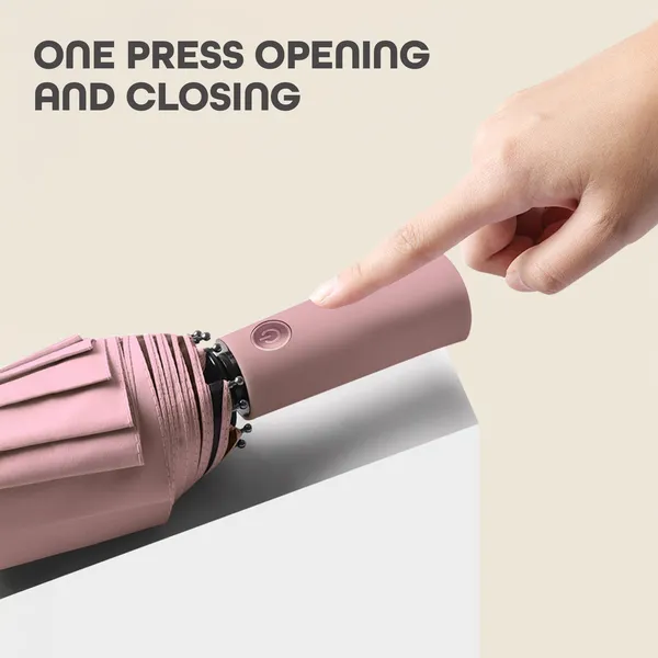 Pink_Portable_Travel_Waterproof_Umbrella