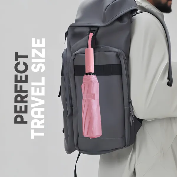 Pink_Portable_Travel_Waterproof_Umbrella
