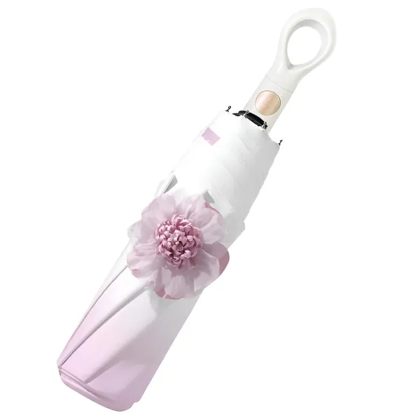 Purple_Mini_Folding_Umbrella_With_Flower_Designed
