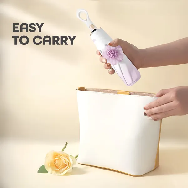 Purple_Mini_Folding_Umbrella_With_Flower_Designed