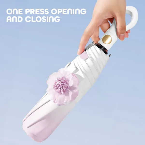 Purple_Mini_Folding_Umbrella_With_Flower_Designed