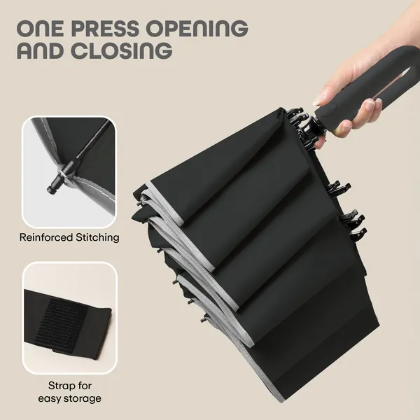Black_Compact_Travel_Umbrella_With_Reflective_Strip