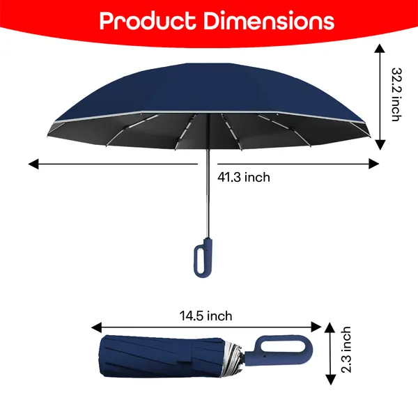 Blue_Compact_Travel_Umbrella_With_Reflective_Strip