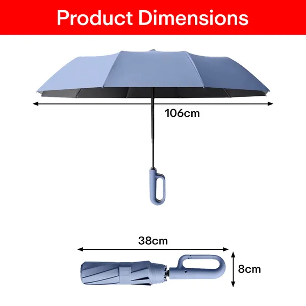 Blue_Compact_Travel_Umbrella_With_Reflective_Strip