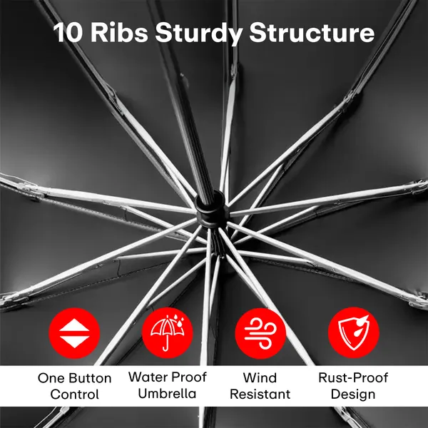 Green_Compact_Travel_Umbrella_With_Reflective_Strip