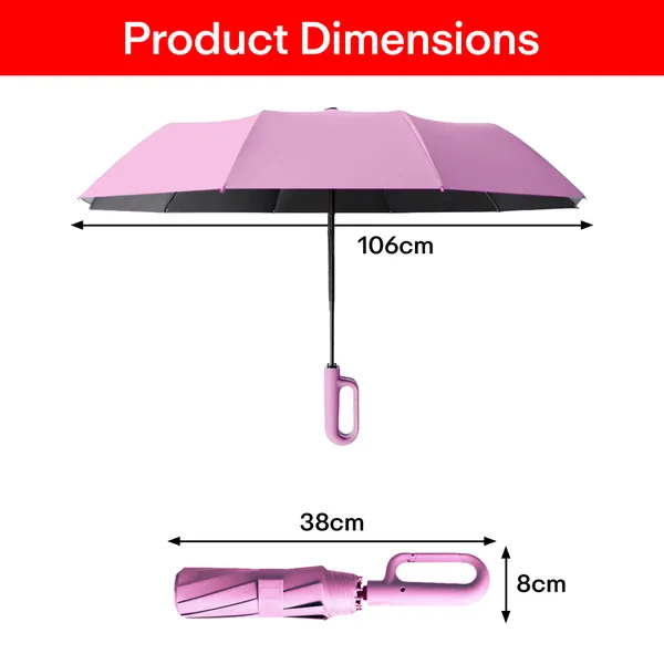 Pink_Compact_Travel_Umbrella_With_Reflective_Strip