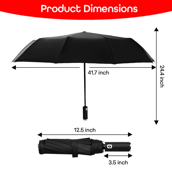 Black_Compact_Travel_Umbrella_With_Torch