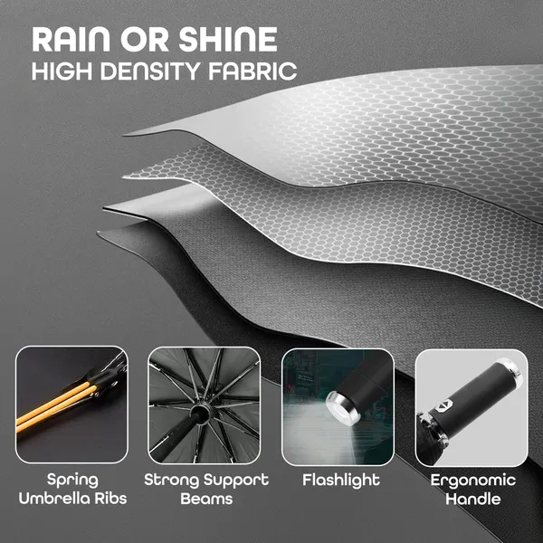 Black_Compact_Travel_Umbrella_With_Torch