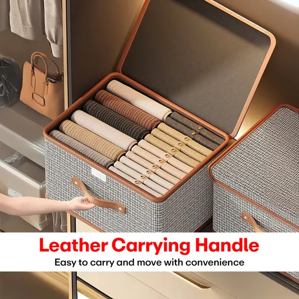 Grey_Oxford_Fabric_Wardrobe_Clothes_Organizer
