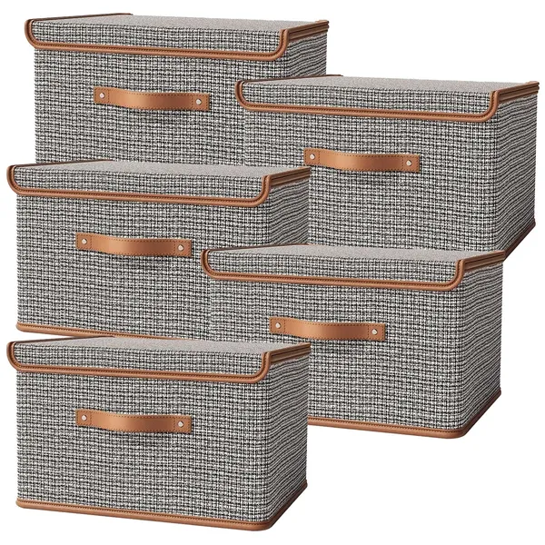 Grey_Oxford_Fabric_Wardrobe_Clothes_Organizer
