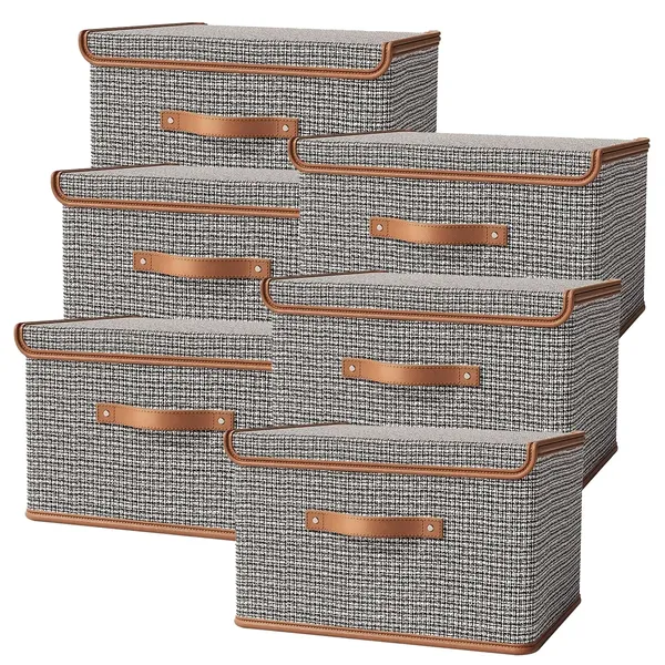 Grey_Oxford_Fabric_Wardrobe_Clothes_Organizer