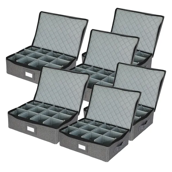 Grey_12_Tea_Coffee_Mugs_Sets_Storage_Box_With_Lid