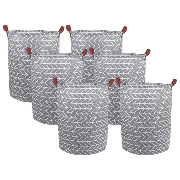Grey_Cotton_Foldable_Laundry_Bag_For_Cloths