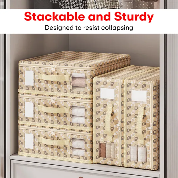 Beige_Non_Woven_Wardrobe_Cloth_Organizer
