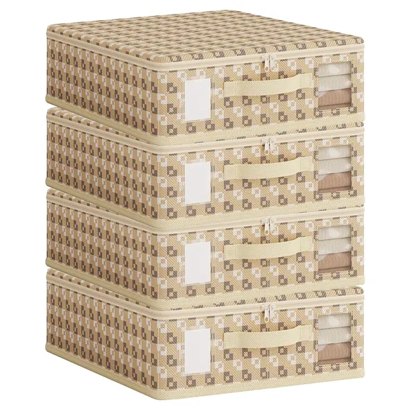 Beige_Non_Woven_Wardrobe_Cloth_Organizer