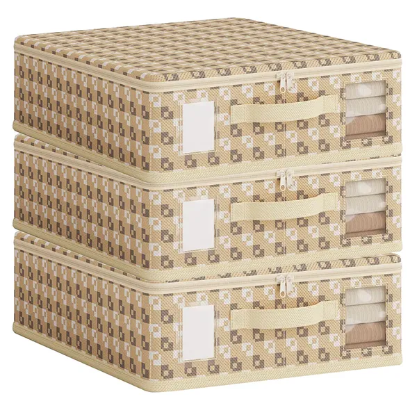 Beige_Non_Woven_Wardrobe_Cloth_Organizer