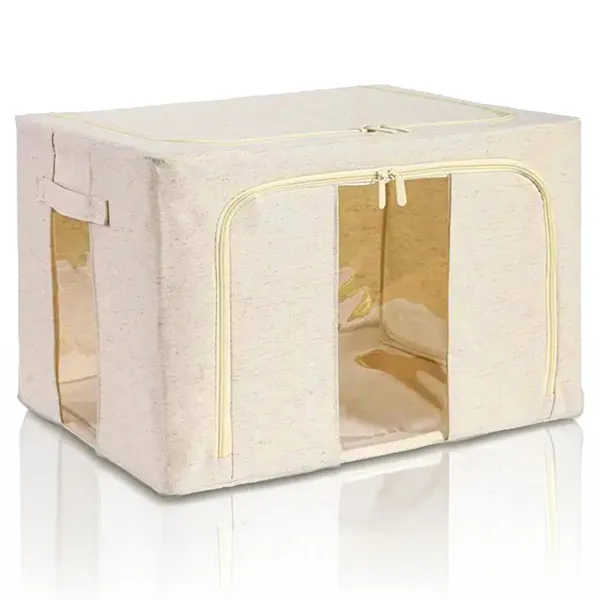 White_Cotton_Jute_Wardrobe_Cloth_Organizer
