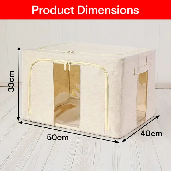 White_Cotton_Jute_Wardrobe_Cloth_Organizer
