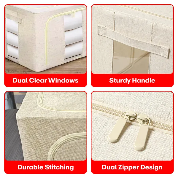 White_Cotton_Jute_Wardrobe_Cloth_Organizer