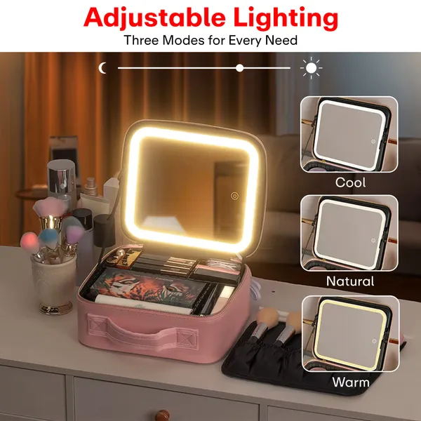 Pink_Makeup_Storage_Box_With_Mirror