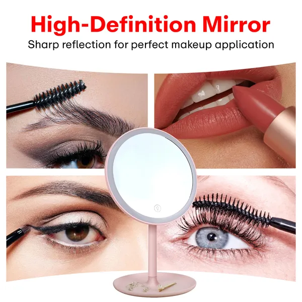Pink_Non_Led_Makeup_Mirror