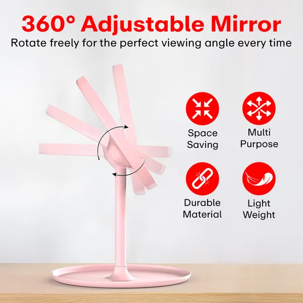 Pink_Non_Led_Makeup_Mirror