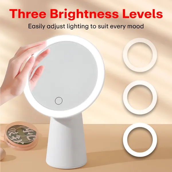 White_Portable_Led_Makeup_Mirror