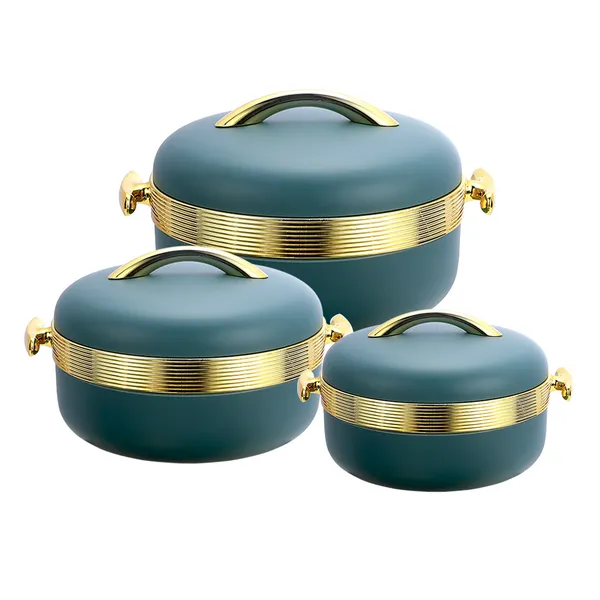 Set_Of_3_Green_Elegant_Matte_Insulated_Casserole_(3.5L+2L+1L)