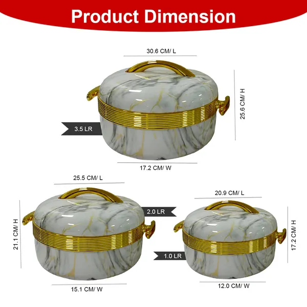 Set_Of_3_White_Luxury_Marble_Finish_Insulated_Casserole_(1L_+_2L_+_3.5L)