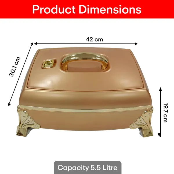 Premium_Luxury_Rectangular_Casserole_5.5L_With_Golden_Legs_&_Handle