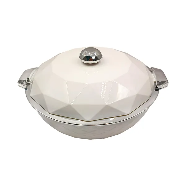 White_Elegant_Diamond_Casserole_5L