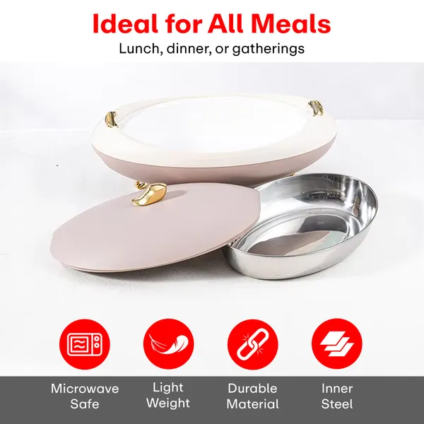 Pink_Elegant_Oval_Casserole_5L_With_Gold_Leaf_Handle