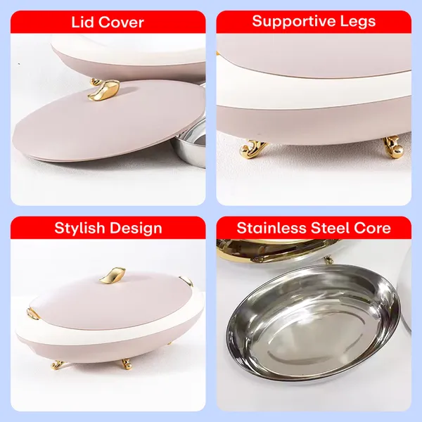 Pink_Elegant_Oval_Casserole_5L_With_Gold_Leaf_Handle