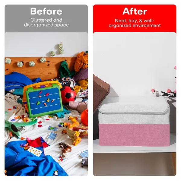Pink_Line_Cloth_Storage_Box