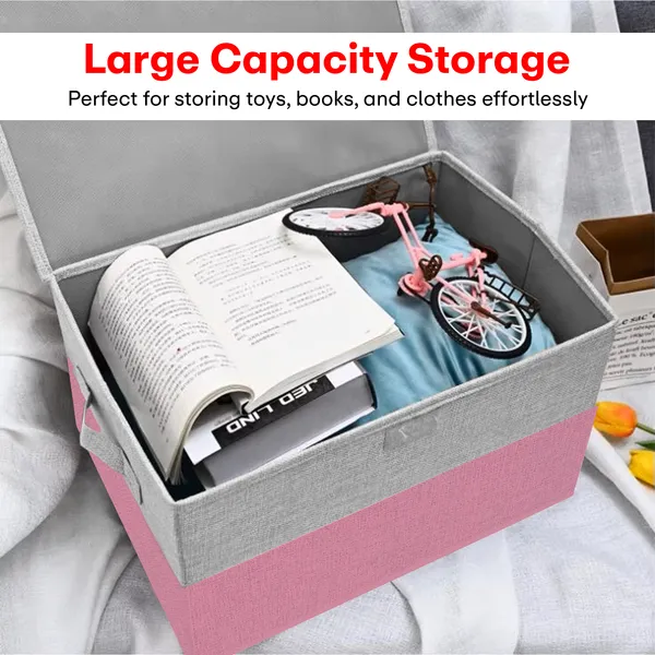 Pink_Line_Cloth_Storage_Box