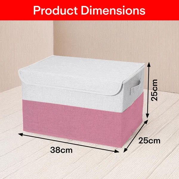 Pink_Line_Cloth_Storage_Box