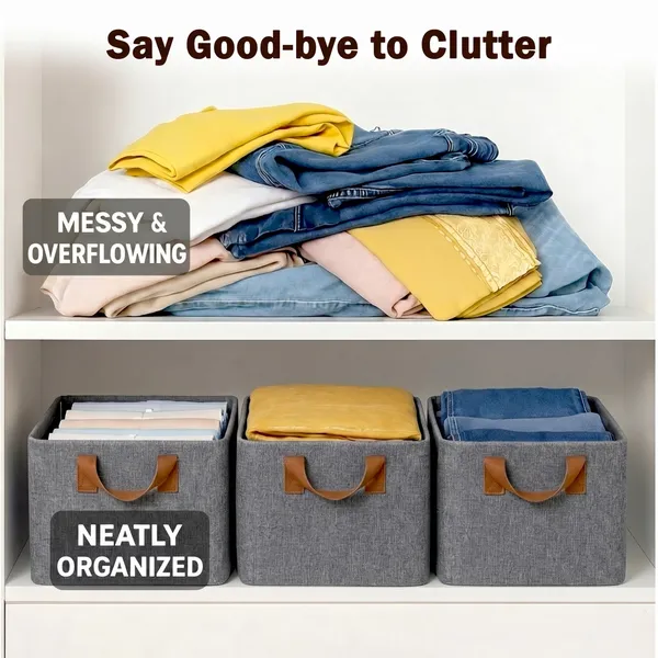 Premium_Oxford_Cloth_Organiser_Grey_XL_–_Foldable_Wardrobe_Storage_Box_with_Metal_Frame_|_Pack_of_2