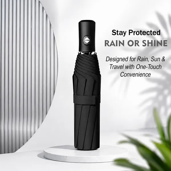 PrimePick_3-Fold_Compact_Travel_Umbrella_Black