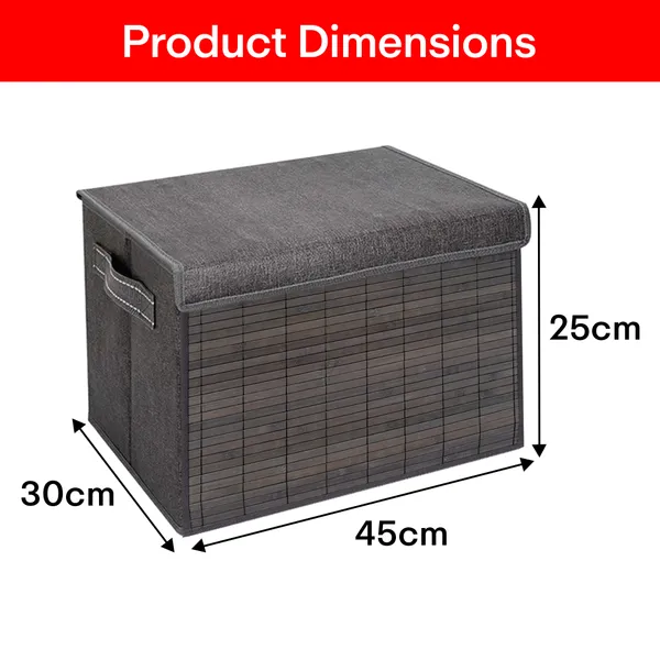 Prime_Pick_Storage_Box_With_Bamboo_In_Grey_FS-6297-136A