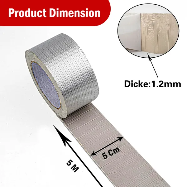 Waterproof_Aluminium_Rubber_Tape_5M*5Cm