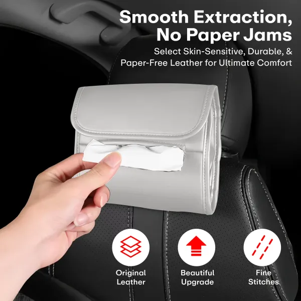 Grey_Leather_Tissue_Holder_For_Car