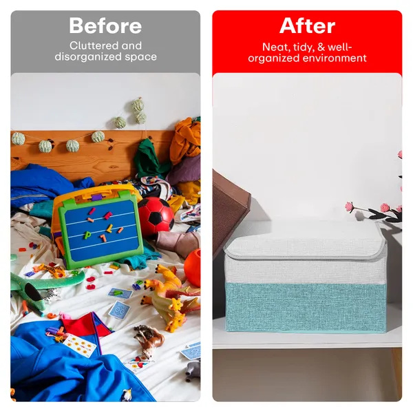 Blue_Line_Cloth_Storage_Box