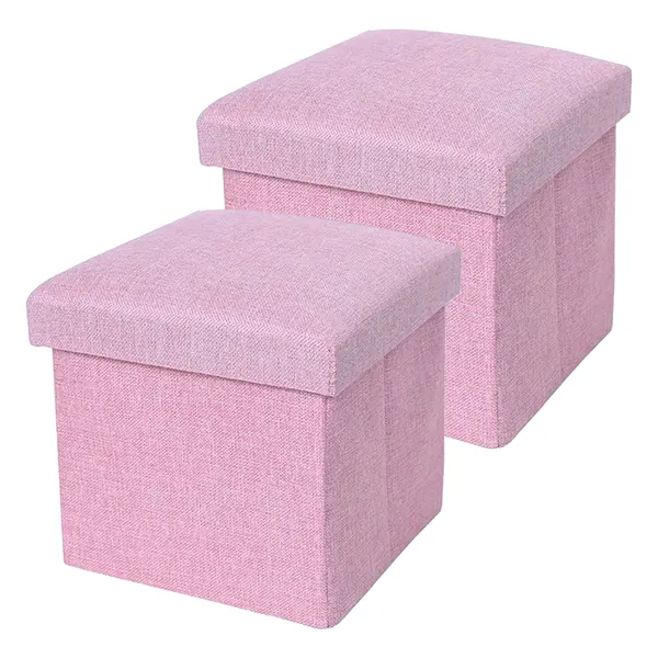 Pink_Hessian_Storage_Stool
