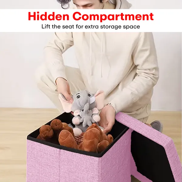 Pink_Hessian_Storage_Stool