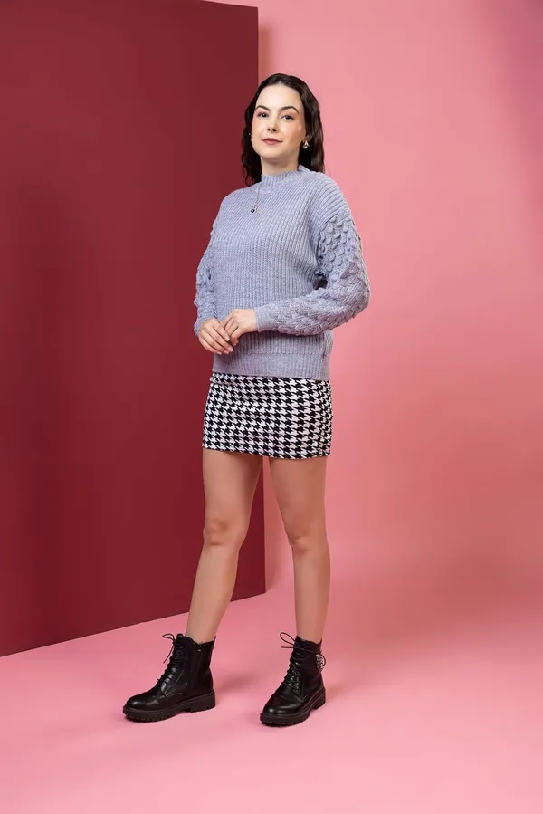 Aqua_Blue_Women_Pullover_Sweater_Relaxed_Fit_For_Winter_Wear_Full_Sleeve_100%_Wool_Latest_Stylish_Sweater_Crafted_With_Comfort_Fit_For_Winter_Season