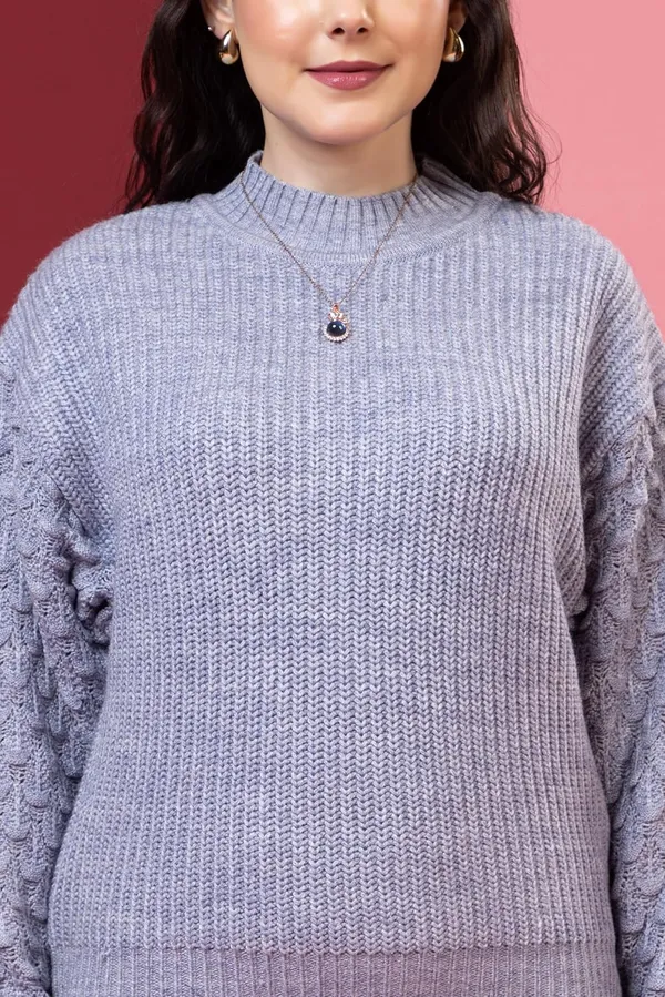 Aqua_Blue_Women_Pullover_Sweater_Relaxed_Fit_For_Winter_Wear_Full_Sleeve_100%_Wool_Latest_Stylish_Sweater_Crafted_With_Comfort_Fit_For_Winter_Season